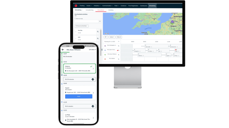 Suivo Planning app interface